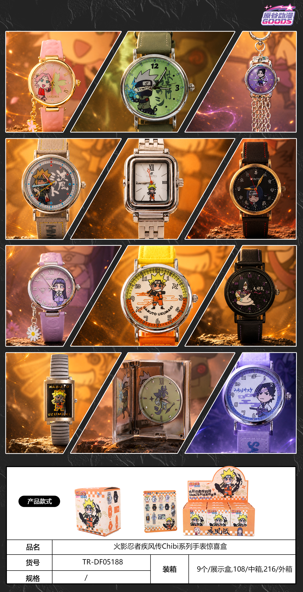 Naruto Chibi blind box watch collection